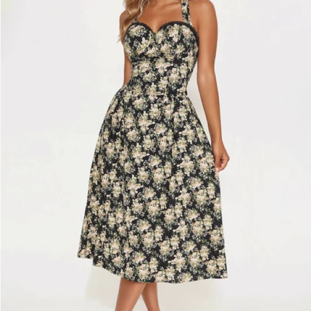 Floral Halter Dress